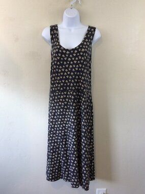 Gudrun Sjoden Floral Print Long Jersey Tank Top Dress